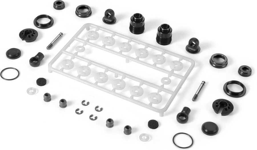 XRAY 0ULP Aluminium Shock Set - Black (2)