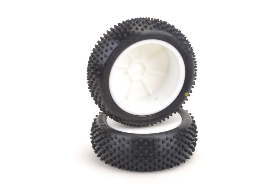 Schumacher Mezzo 4WD Front Tires Pre-Glued - Yellow (2)