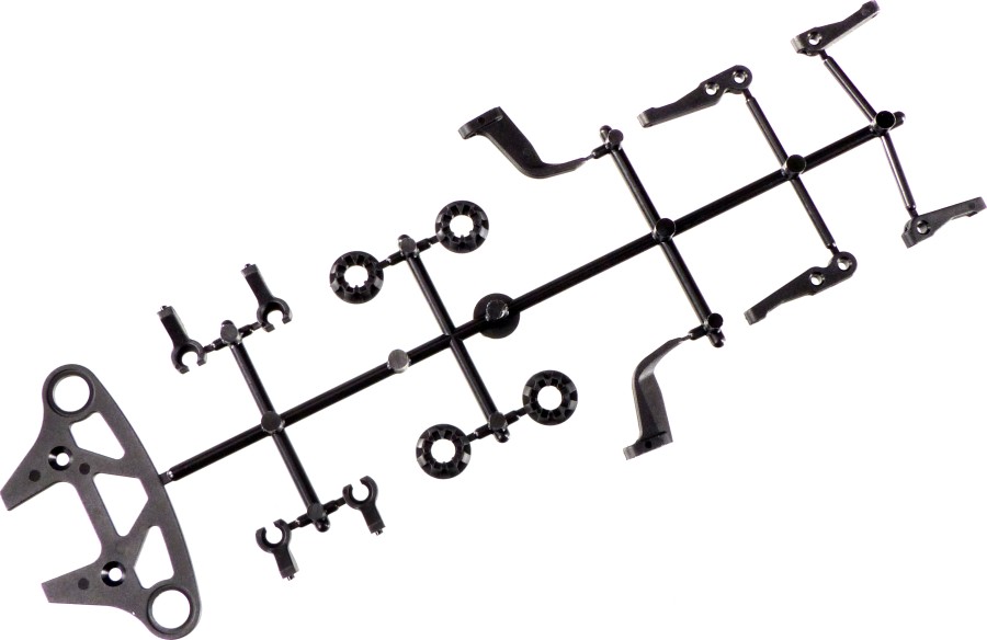 Mugen Seiki MTC-2R Bumper Plate, Body Stopper, Shock Mount, Body Adjuster, ARB Mount