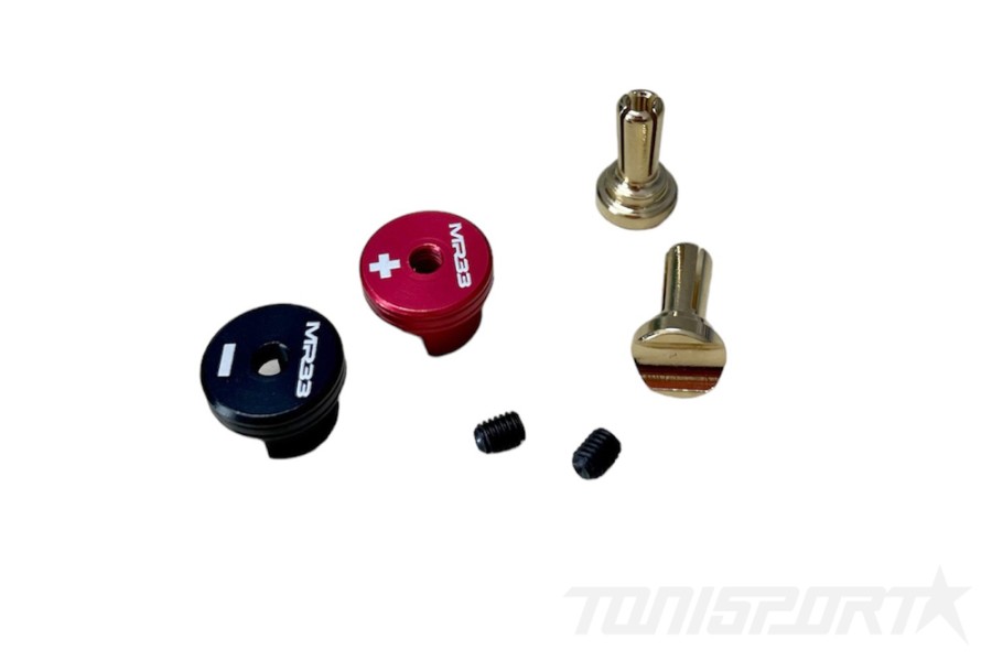 MR33 Heatsink Goldstecker Set 5mm - Rot/Schwarz (2)