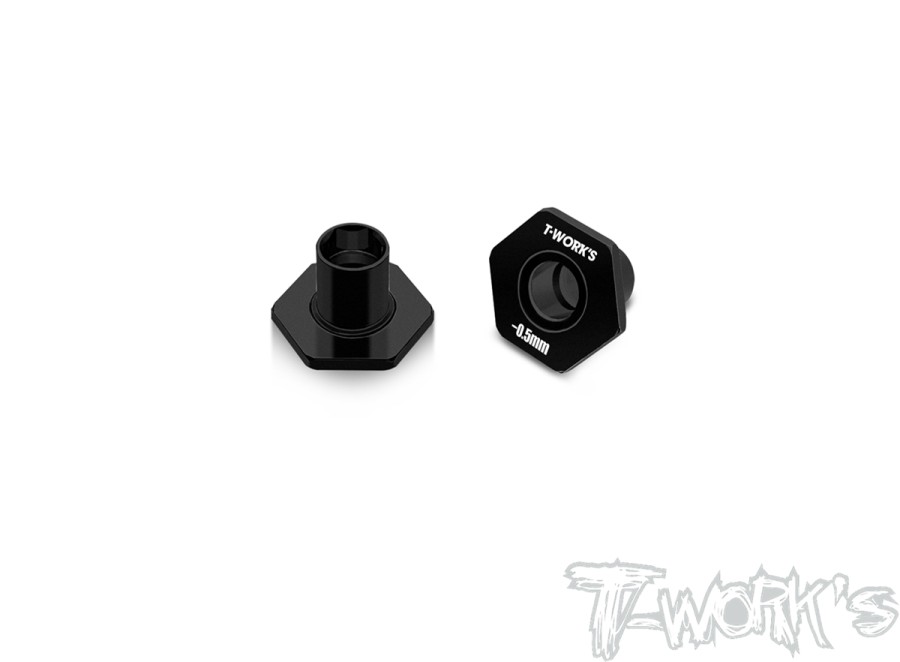 T-Work`s 6mm Bearing Wheel Hub Axle -0,5mm for Xray X4-2023 (2)