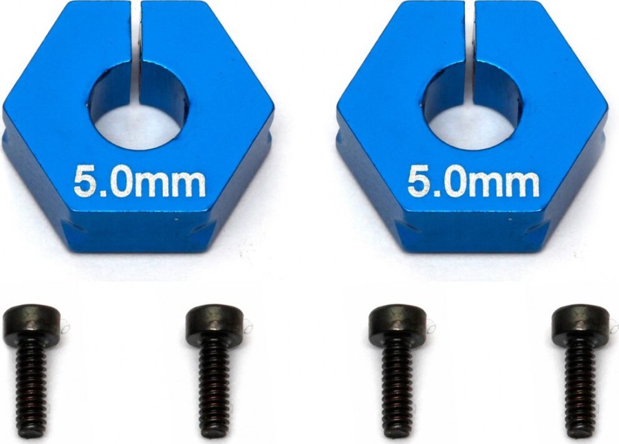 Team Associated Factory Team Clamping Wheel Hexes, 5,0mm