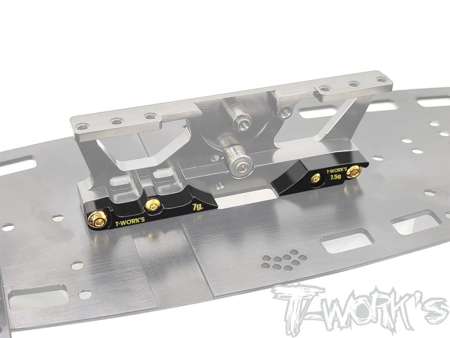 T-Works Brass Weight Set for Motormount Awesomatix A800R (7g +7,5g+10g)