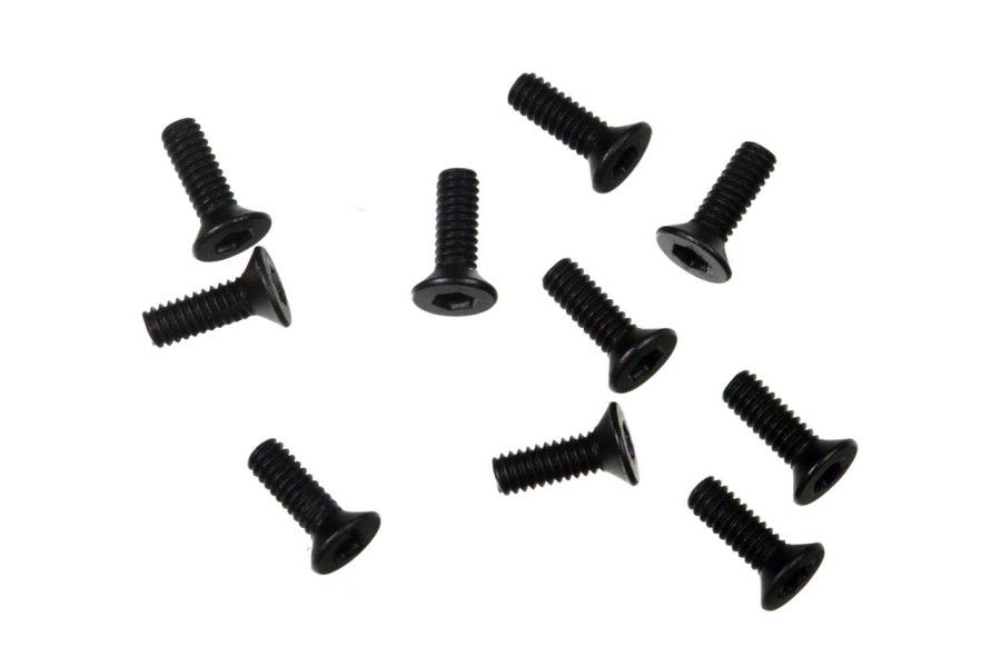 Mugen Seiki Flat Head Screws Steel M2 x 6mm (10)