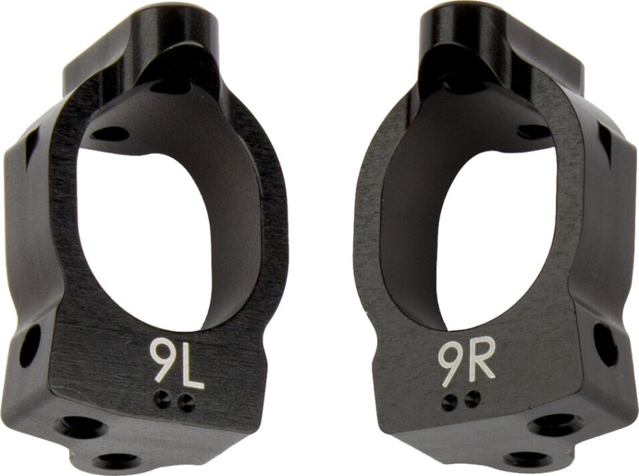 Team Associated RC10B74 Aluminum Caster Blocks, 9 deg. (L+R)
