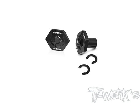 T-Work`s 6mm Radmitnehmer -0,5mm für Xray X4 (2)