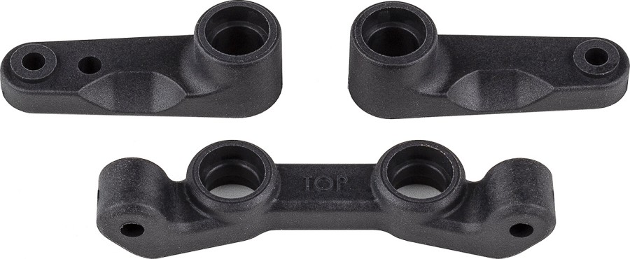 Team Associated RC10B7 FT Steering Bellcrank and Rack Set, carbon