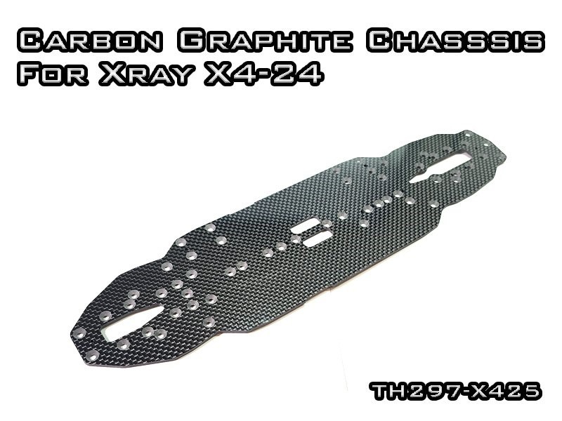 Vigor Carbon Graphite Chassis 2.2mm for Xray X4-2024 / 2025