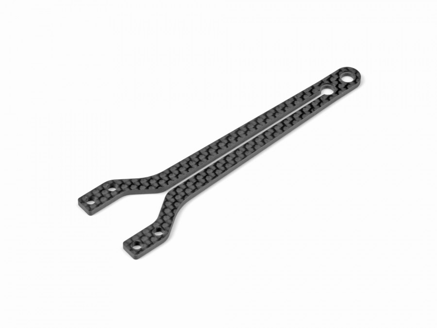 XRAY X4-2022 Graphite Upper Deck Split Front 2,0mm