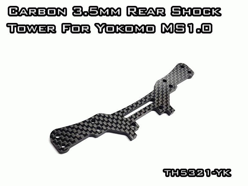 Vigor Kohlefaser Dämpferbrücke Hinten 3,5mm für Yokomo MS1.0 (1)