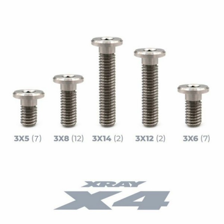 OfficinaRC Titan UFS Screw Set for Xray X4 (30)