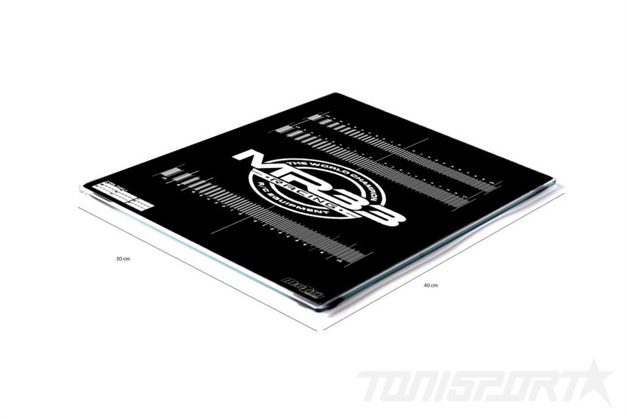 MR33 Glas Setup Board 400 x 300 x 6mm with Bag - Black
