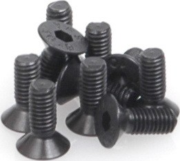 Schumacher Flathead Screw M3x8 mm (10)