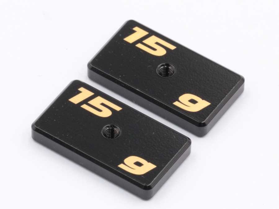 Destiny CNC Machined Precision Balancing Chassis Weights 15g - Black (2)
