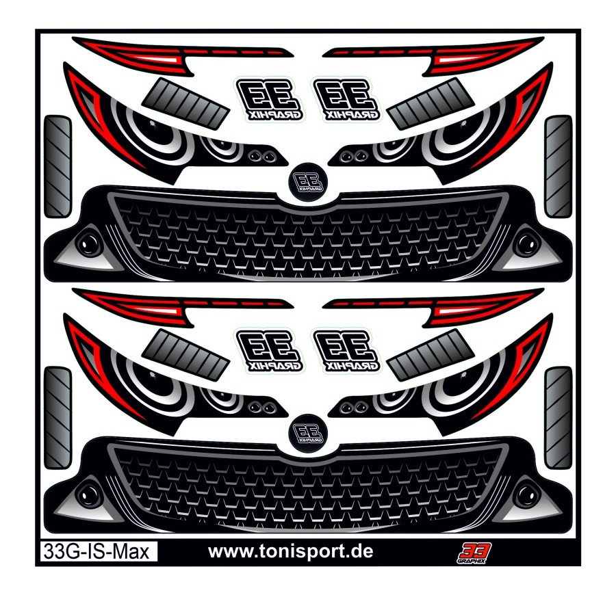 33Graphix Inside Headlight / Grill Sticker ZooRacing Gorilla MAX