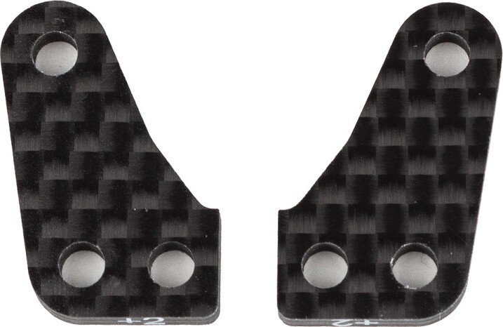 Team Associated RC10B74 FT Carbon Steering Block Arms, +2 (2)