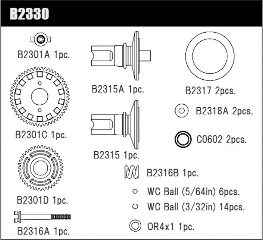 MSB1 Ball Differential Kit