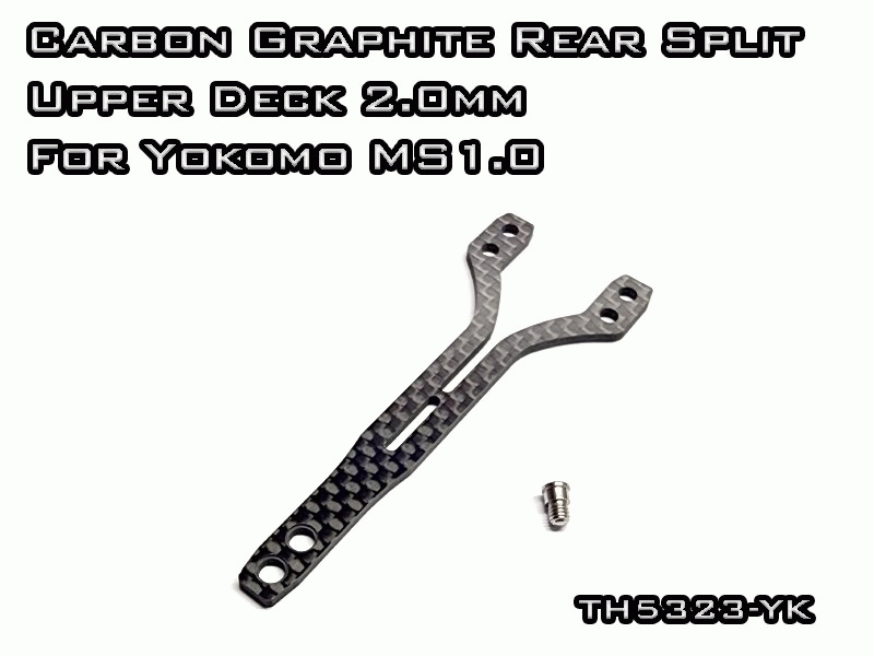 Vigor Kohlefaser Split Topdeck Hinten 2,0mm für Yokomo MS1.0 (1)