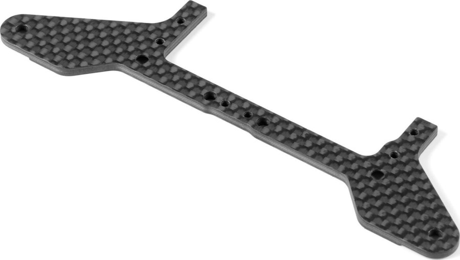 XRAY X12-2025 Carbon Rear Pod Lower Plate for 1-Piece Chassis - Front