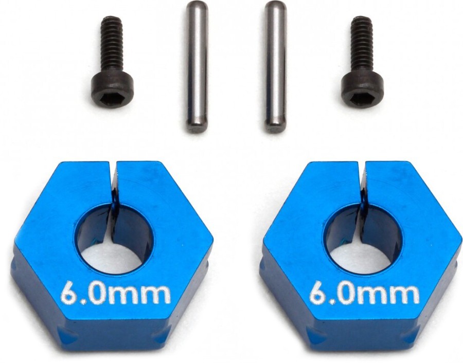 Team Associated FT Clamping Wheel Hexes, 6,0mm