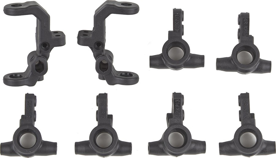 Team Associated RC10B7 FT Caster and Steering Blocks, carbon