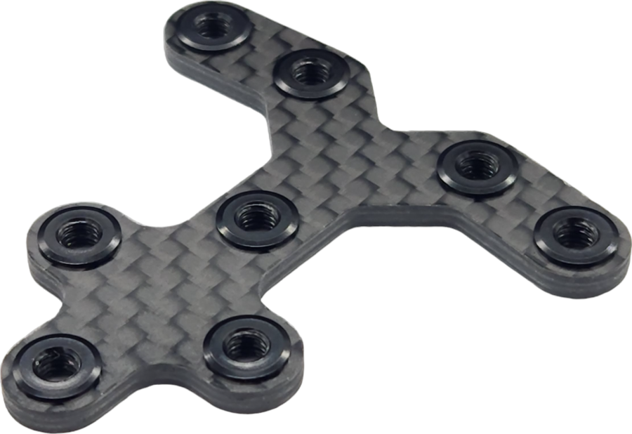 RC MAKER SP1-F Kohlefaser Chassis T-Strebe Hinten (1)