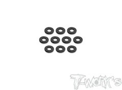 T-Work`s Aluminum Shims 3,5 x 8,5mm x 1,0mm - Black (10)