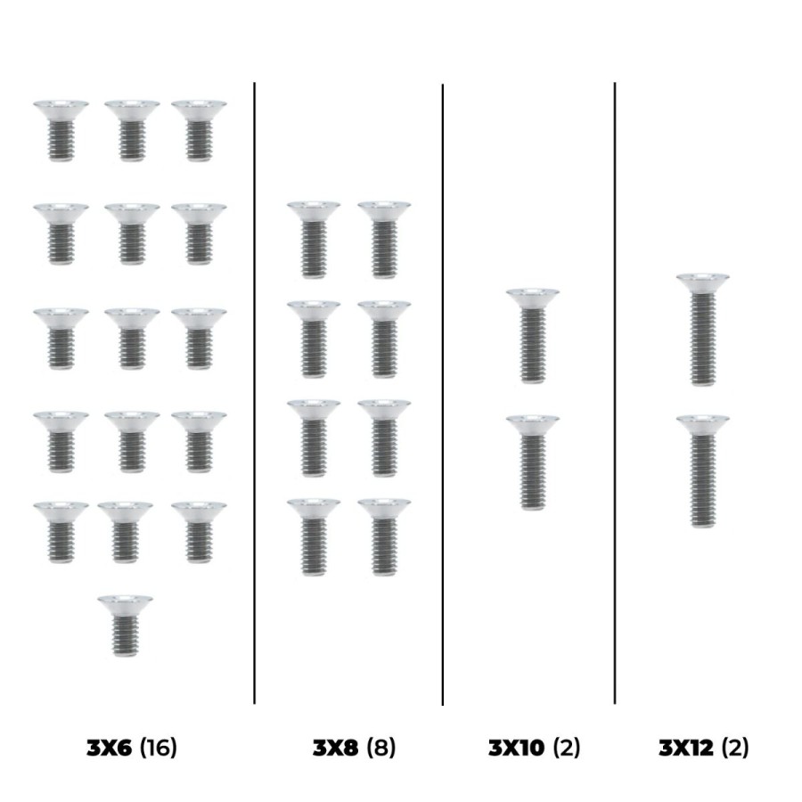 OfficinaRC Titanium SFS Lower Screw Set for Schumacher Mi9 (28)
