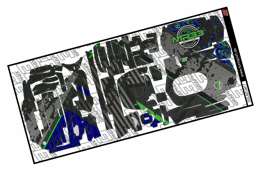 MR33 Orlowski Edition Sanwa M17 Skin Sticker Sheet by 33Graphix